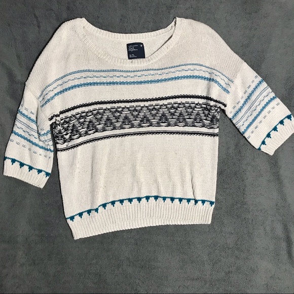 American Eagle 3/4 sleeve knit sweater - Picture 2 of 3